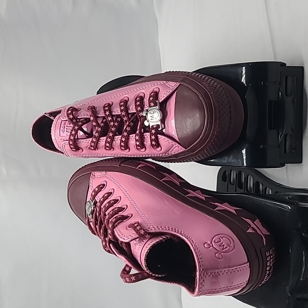 Converse Ctas Miley Cyrus  Patent Pink Dark Burgundy
